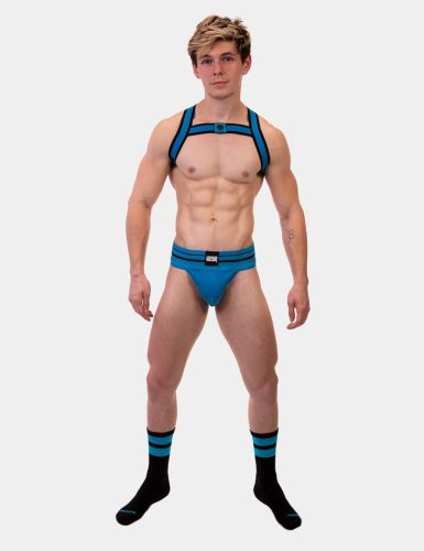 Fekete-kék edzőzokni – prémium kényelem és tartósság