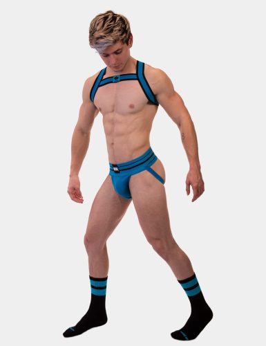 Fekete-kék edzőzokni – prémium kényelem és tartósság