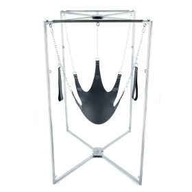 Kit Sling Cuir – elegáns bőr hinta fekete öt ponttal