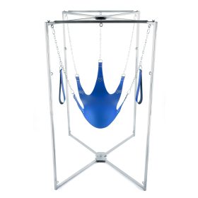   Kit Sling Cuir 5 – prémium bőr szexi hám kék kiegészítőkkel