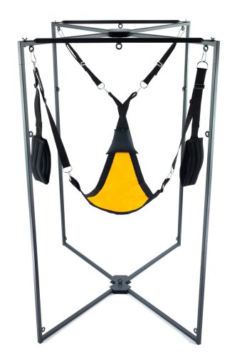 Kit Sling Tissu Triangle – prémium fekete-sárga hám