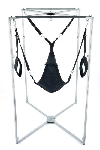 Kit Sling – fekete háromszögű szövet, szürke merevítéssel