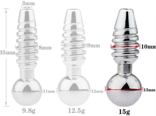 Screw – Prémium pénisz plug, 2.5 cm hosszú, 10 mm átmérőjű