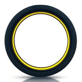   Beast Ring – prémium szilikon péniszgyűrű 36 mm, fekete-sárga