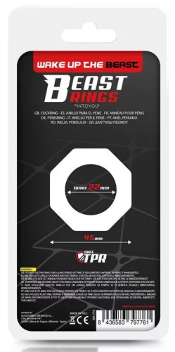 Soft Cockring Polygon – átlátszó, prémium péniszgyűrű