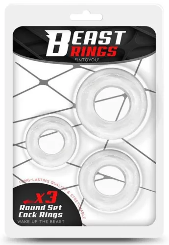 Beast Rings – 3 db átlátszó prémium gyűrű szett