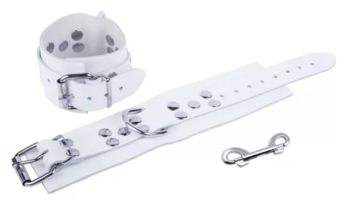 Prémium fehér bőrszíjak – érzéki bilincsek