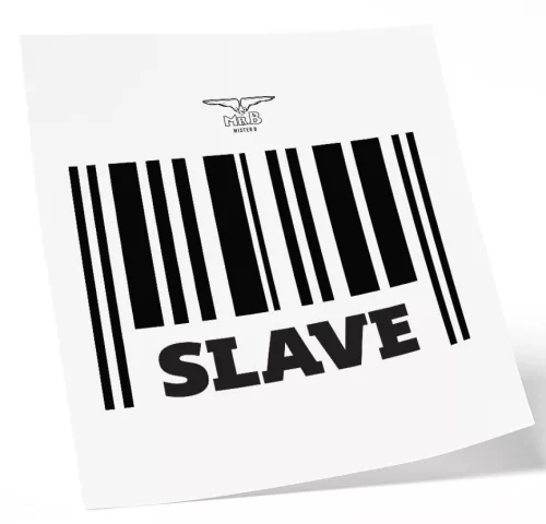 MrB Slave – ephemális tetoválás, 10 x 10 cm