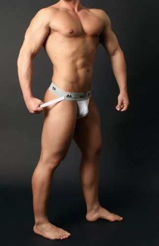 Jockstrap Original – klasszikus fehér férfi alsónemű