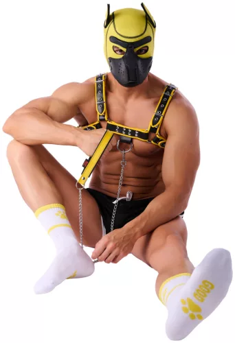 Jó Fiú Zokni – fehér-sárga prémium kiegészítő