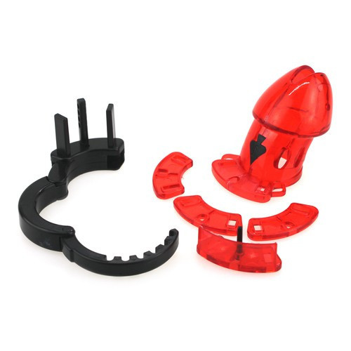 Állítható piros felnőtt zár cage (10 x 3,5 cm)