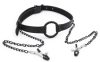 Gag Nip Ring – stílusos mellbimbó feszítő fekete színben