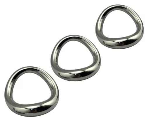 Görbített acél péniszgyűrű – prémium férfi kényeztetés