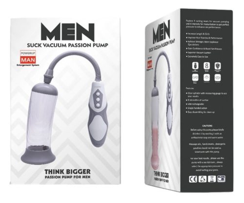 Passion Handle – prémium péniszpumpa 20 x 5,5 cm