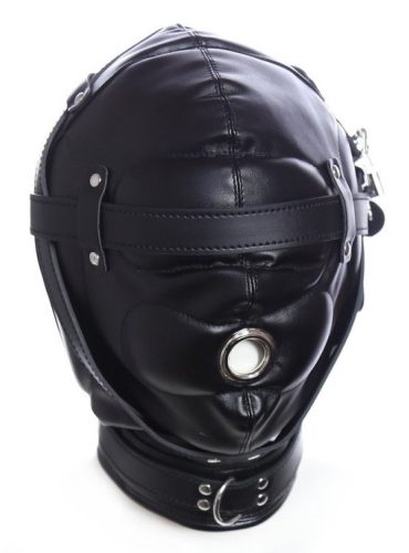 SM No Sensor – fekete, érzéki kapucnis maszkmembrán