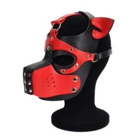 Ixo Puppy Dog Mask – fekete-piros kutyás maszk