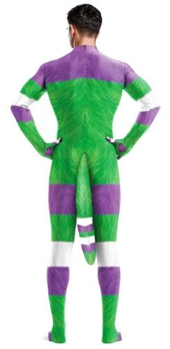 Cartoon Cosplay overall – fehér-zöld-lila divatösztönző