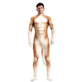 Shiba kutya fehér és láng cosplay jelmez