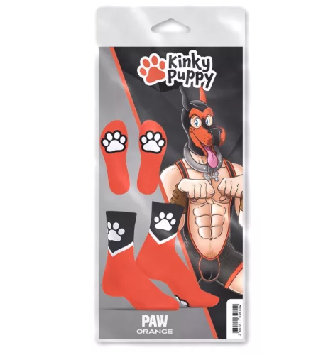 Paw Kinky Puppy – érzéki narancssárga zokni