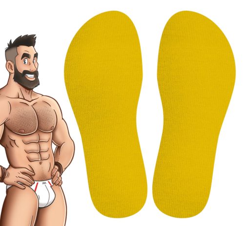 COLORS SneakXX – stílusos, prémium magas zokni sárgában