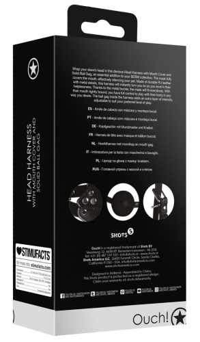 Fekete fejheveder és szájpeckel - prémium kényeztetés