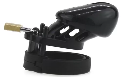 Sily – fekete 7x3,3 cm-es maszturbáló ketrec