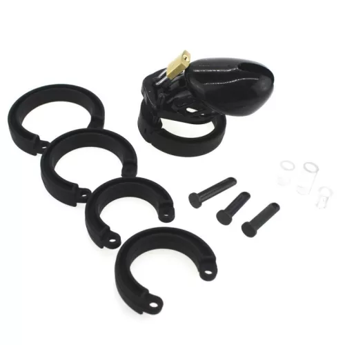 Sily – fekete 7x3,3 cm-es maszturbáló ketrec