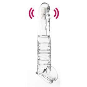   Ardyvizz – vibráló pénisz hüvely, átlátszó 20 x 4 cm
