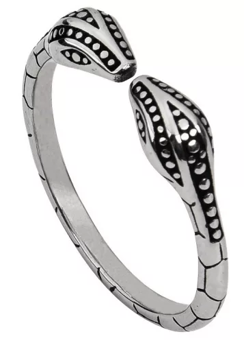 Két kígyó – stílusos prémium akácgyümölcs gyűrű