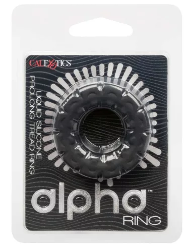 Cockring Alpha Black – prémium péniszgyűrű 25 mm