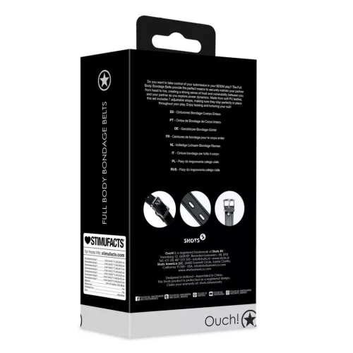 Teljes testtartó övek – 7 darabos prémium szett