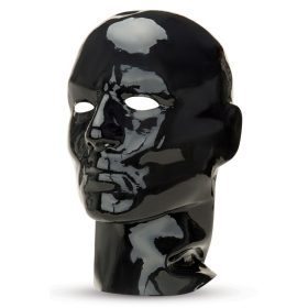 Prowler – piros-fekete latex fejvédő