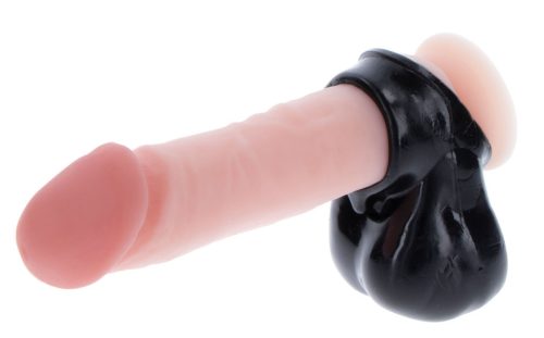 Prémium fekete herezacskó tartó, puha bőr kivitel