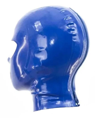Blue Texie – latex balaclava, prémium érzéki élményhez