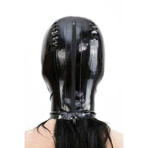Black Texie – latex balaklava érzéki átöleléssel