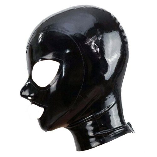 Black Texie – latex balaklava érzéki átöleléssel