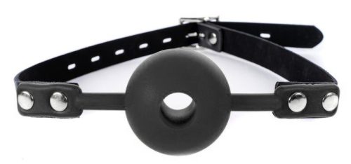 Enjoy Gag – fekete golyóhúzó, prémium intim élményhez