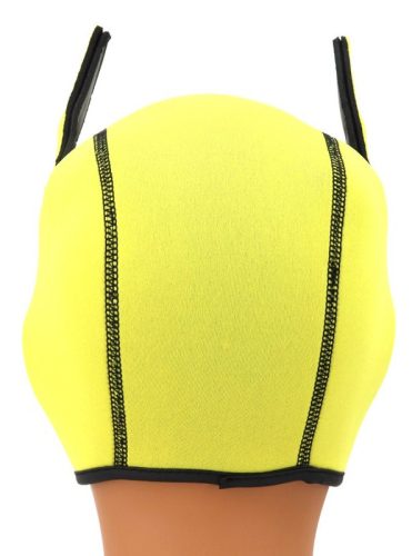 Puppy Fox – neopréna maszk sárga-piros színben