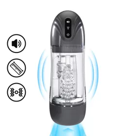   Sonicpull – vibráló és szívó maszturbátor fekete különlegesség