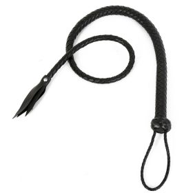 Fekete bőr hosszú ostor