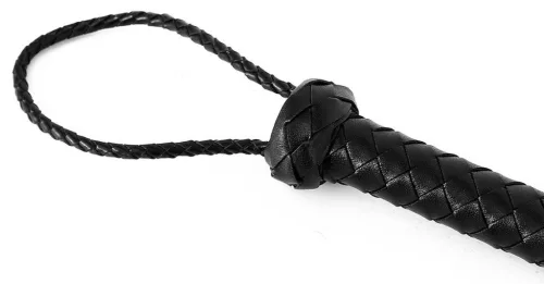 Fekete bőr hosszú ostor