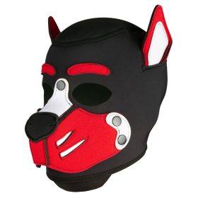   Red Husky Hood – érzéki vérvörös maszk az intimitásért