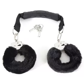   Kötöző fekete szőrme fogantyúval 53,5 cm rozsdamentes acél