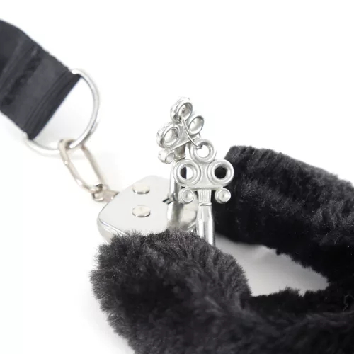 Kötöző fekete szőrme fogantyúval 53,5 cm rozsdamentes acél