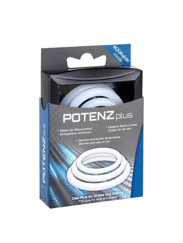POTENZplus Transparante 3er Mix (S, M, L)
