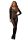 728297 Doorschijnende lange mouwen Bodystocking O/S zwart