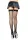 Visnet Thigh Highs achterbeen, zwart S-L
