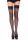 Transparante Thigh Highs Lace Top, zwart, O/S