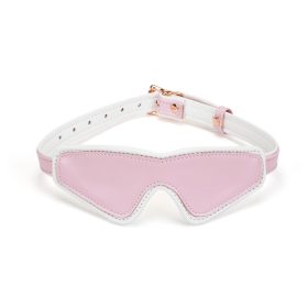 Witte & Roze Fee-Geit Leren Blinddoek