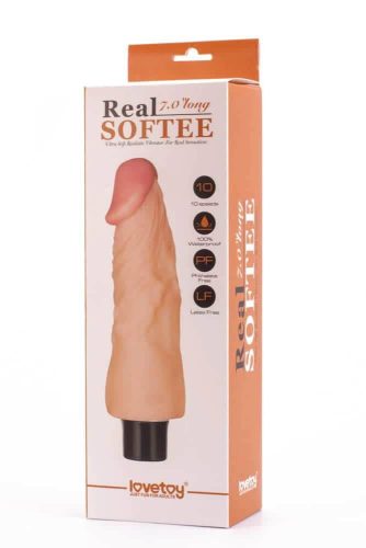 7" Real Softee Vibrerende Dildo 1